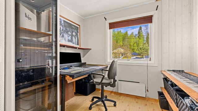 Soverom eller kontor, behovet avgjør bruken. Her kan det være koselig barnerom eller et hyggelig hjemmekontor