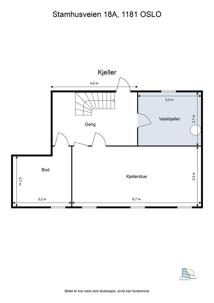 Plantegning - Kjeller
