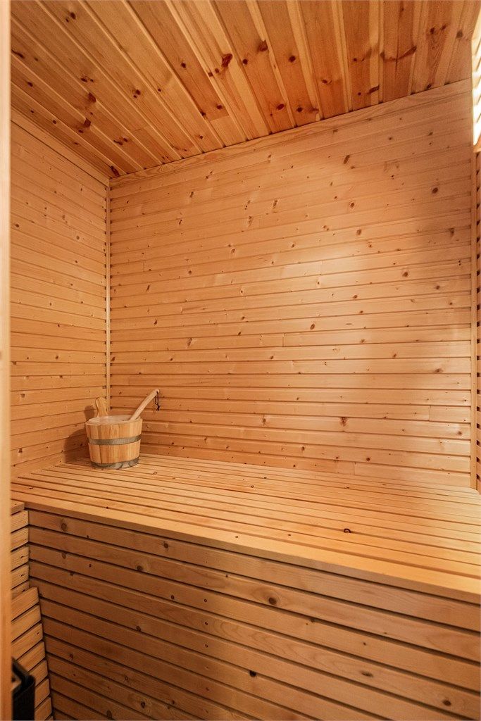 Egen badstue med direkte adkomst fra badet.