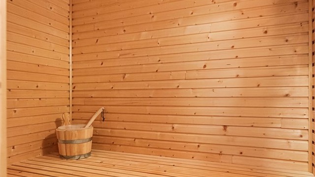 Egen badstue med direkte adkomst fra badet.