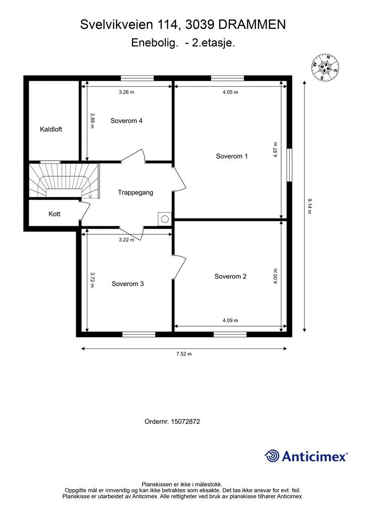 Plantegning - 2. etasje