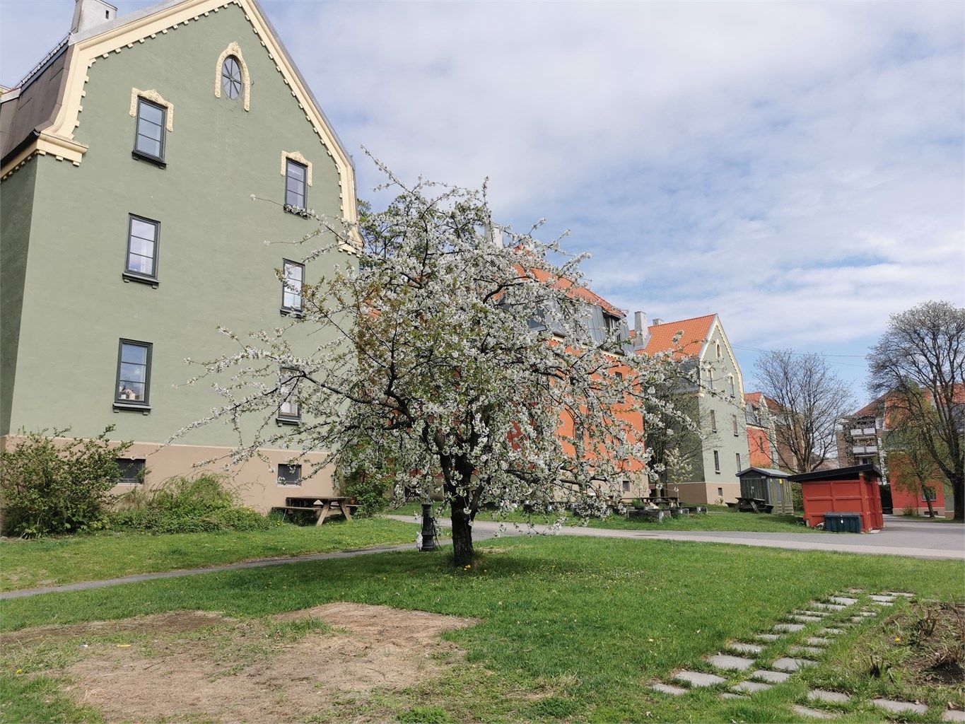 Flotte grøntområder rundt sameiet