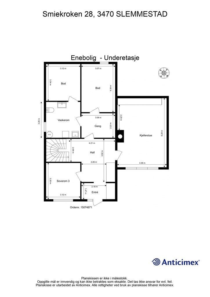 Plantegning - Underetasje