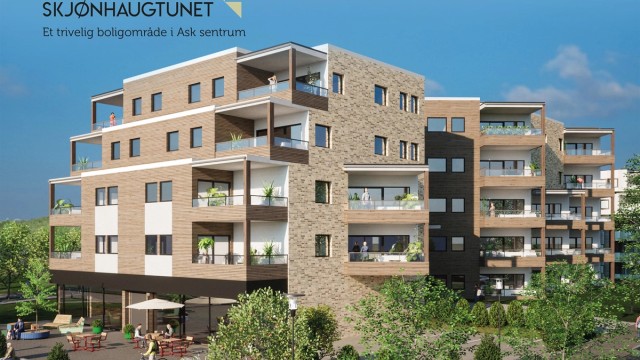 Velkommen til Skjønhaugtunet! Byggetrinn 3 er nå ute for salg. Prosjektet inneholder hele 38 lekre leiligheter med parkmessig og luftige utearealer. Her er det mulighet til å kjøpe en stor 2, 3 og 4 roms leilighet med høy standard.