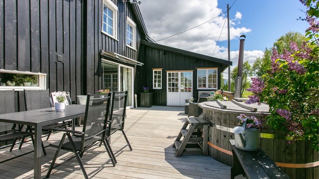 Den store treterrassen ble bygget i 2021.