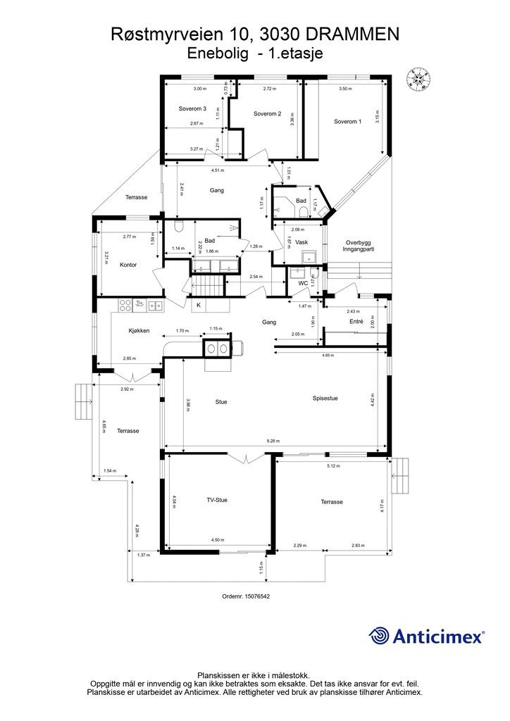 Plantegning 1. etasje