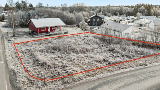 Oversiktsfoto (markeringer av tomten er ikke nøyaktig)