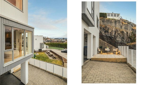 Boligen har både innvendig bod, samt 1 sportsbod på 5 kvm med utvendig adkomst