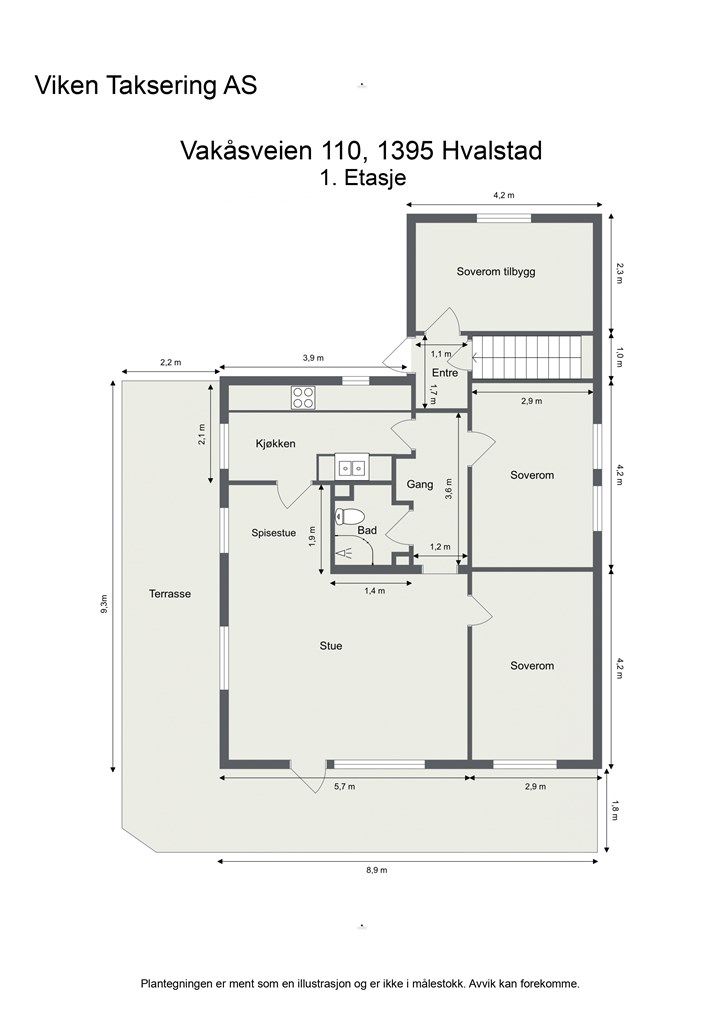Plantegning - 1. Etasje