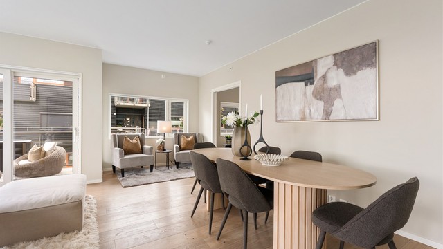 Her er det lett å invitere venner og familie til et godt måltid og sene kvelder