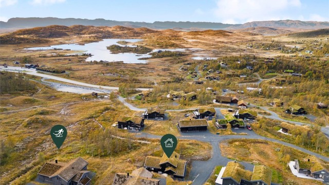Utmerket beliggenhet med skiløypene rett ved siden av