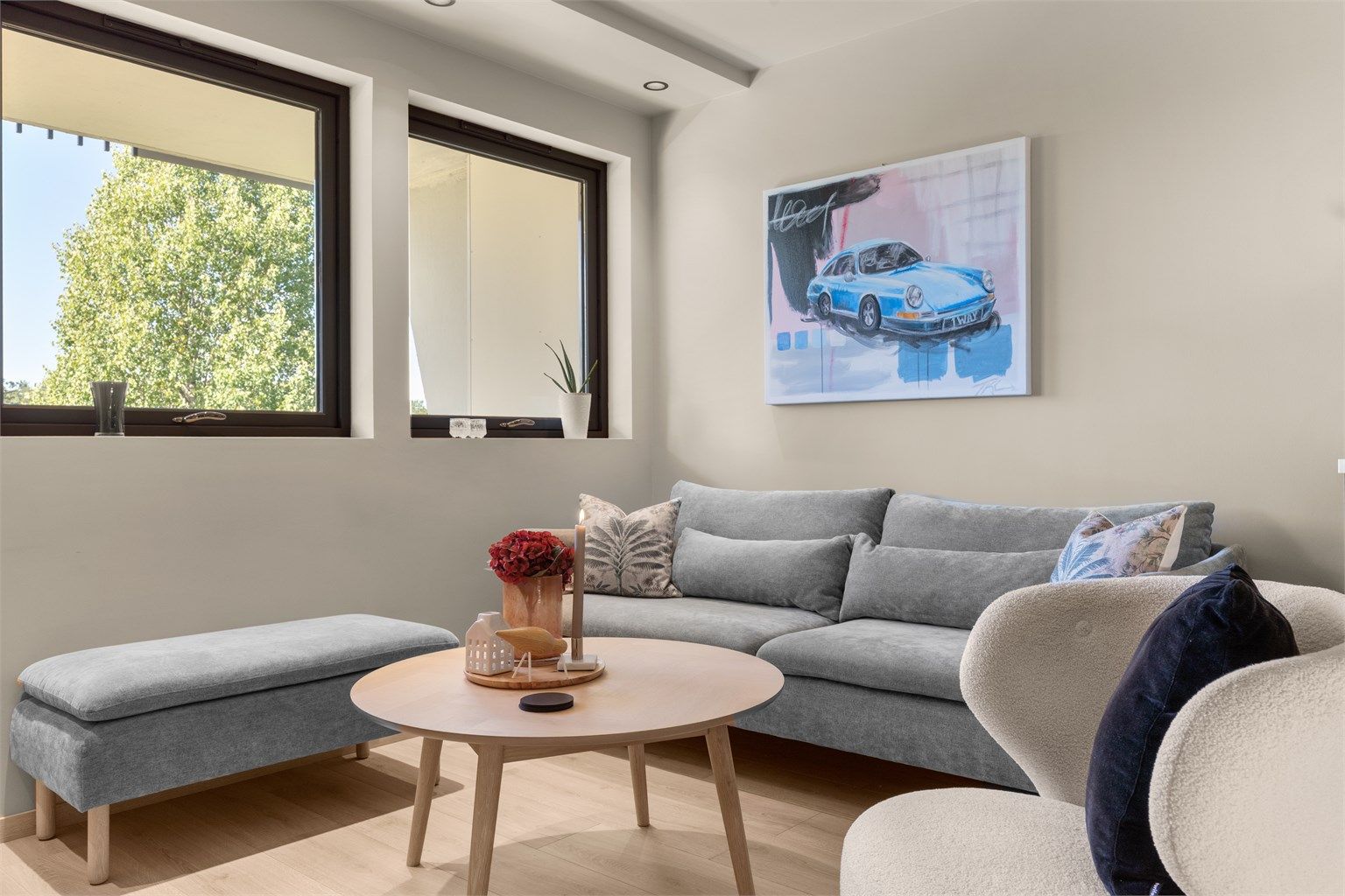 Leiligheten ble vesentlig oppusset i 2022 - innredet med fine detaljer og moderne løsninger