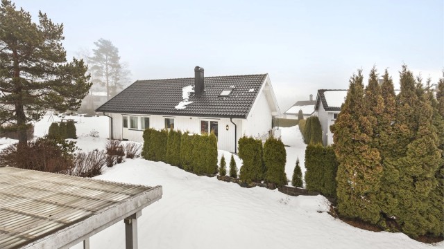 Utsikt fra balkongen.