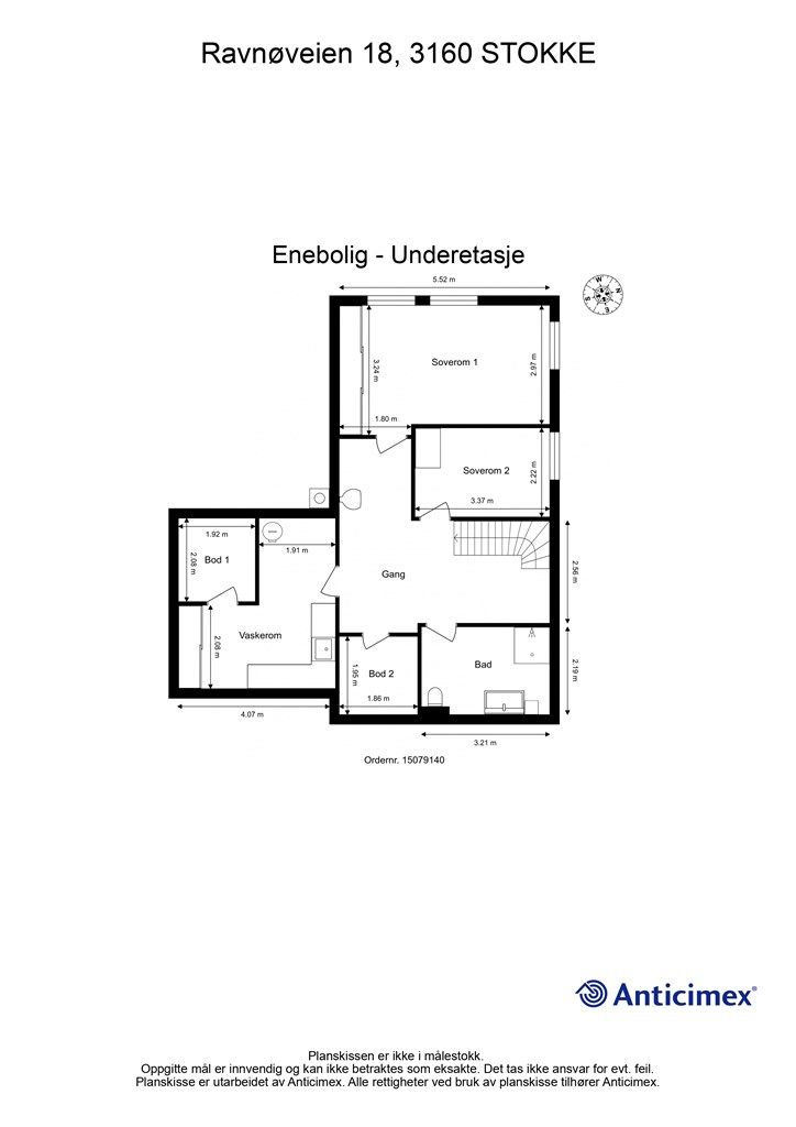 Plantegning underetasje