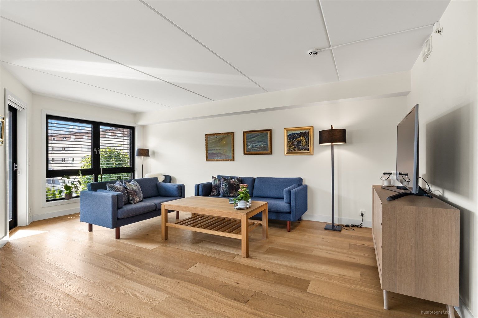 Leiligheten er gjennomgående og har en praktisk planløsning