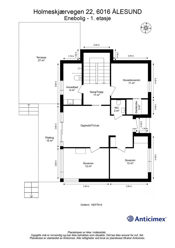 Plantegning 1. etasje 