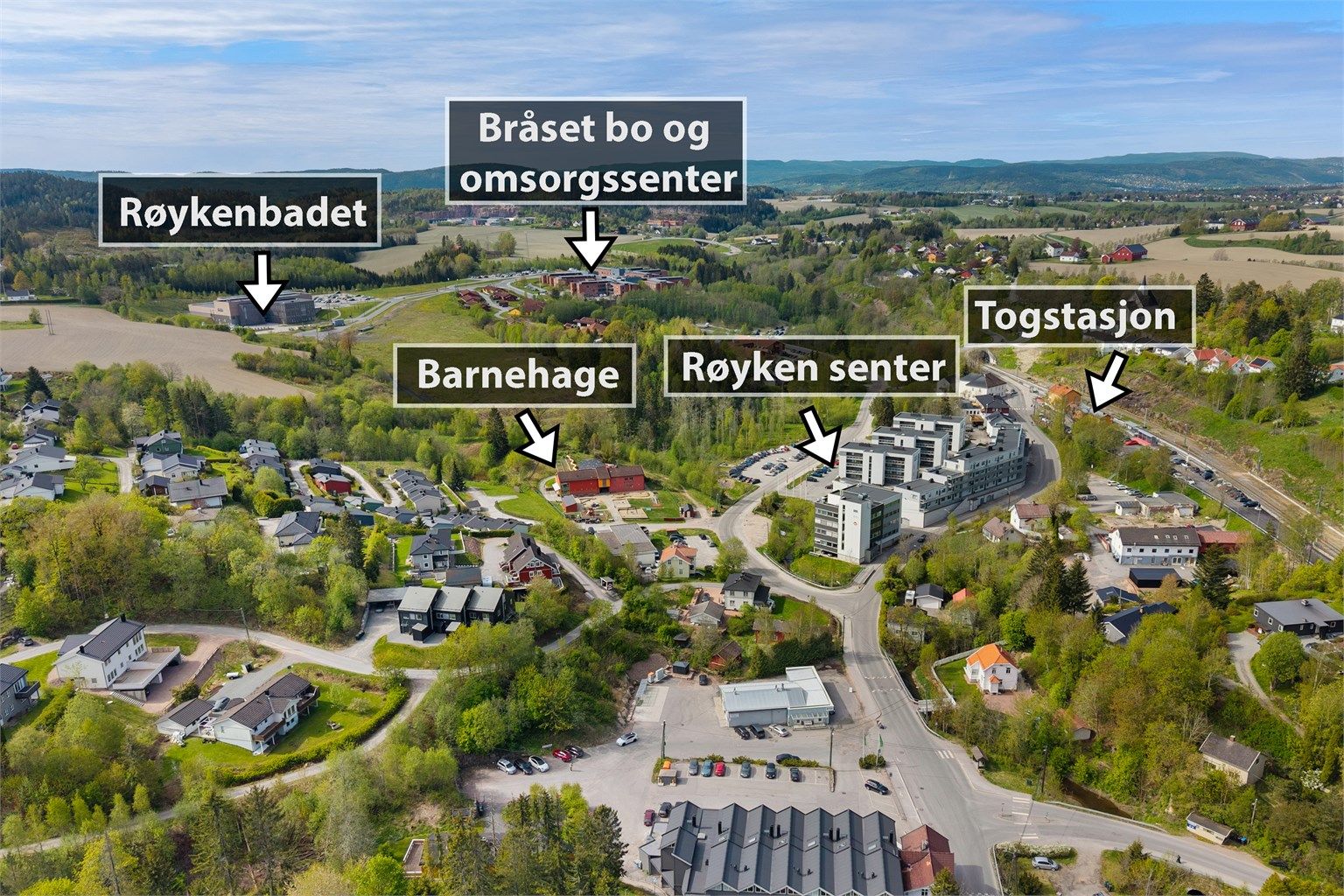 Her har du gangavstand til ¨alt¨ du trenger i hverdagen. Foto: Stener Widnes
