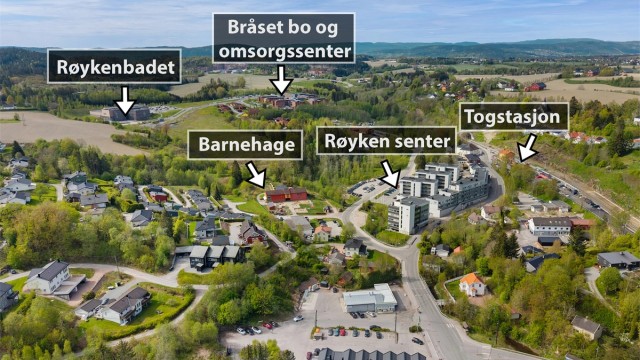 Her har du gangavstand til ¨alt¨ du trenger i hverdagen. Foto: Stener Widnes