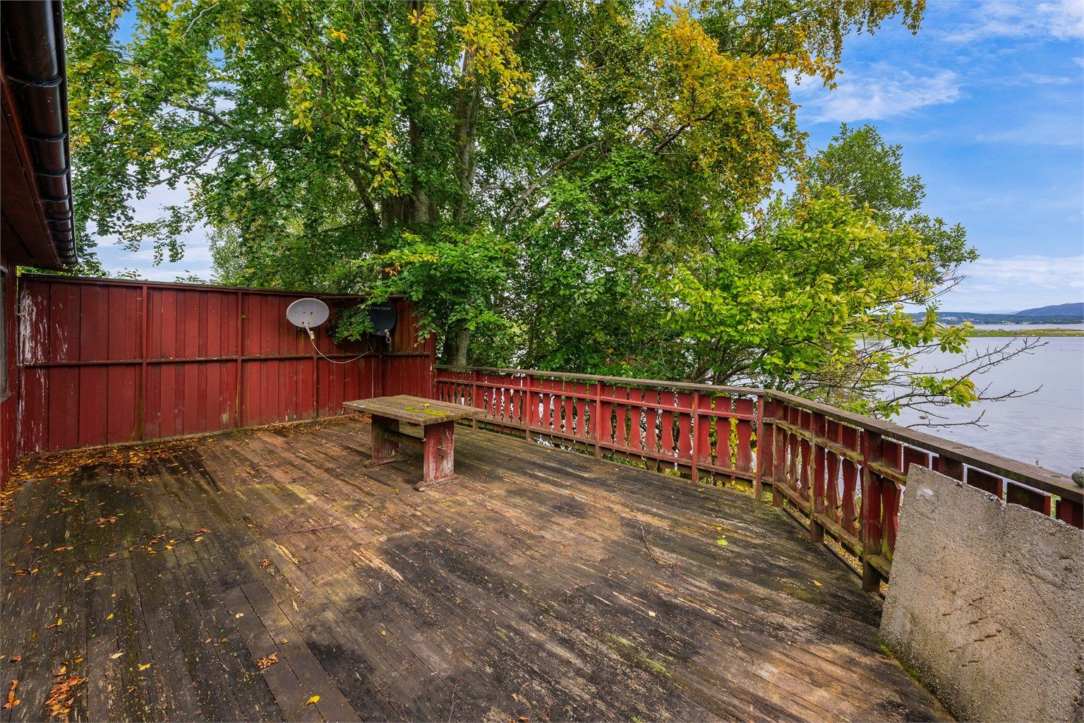 Terrasse mot øst. 
