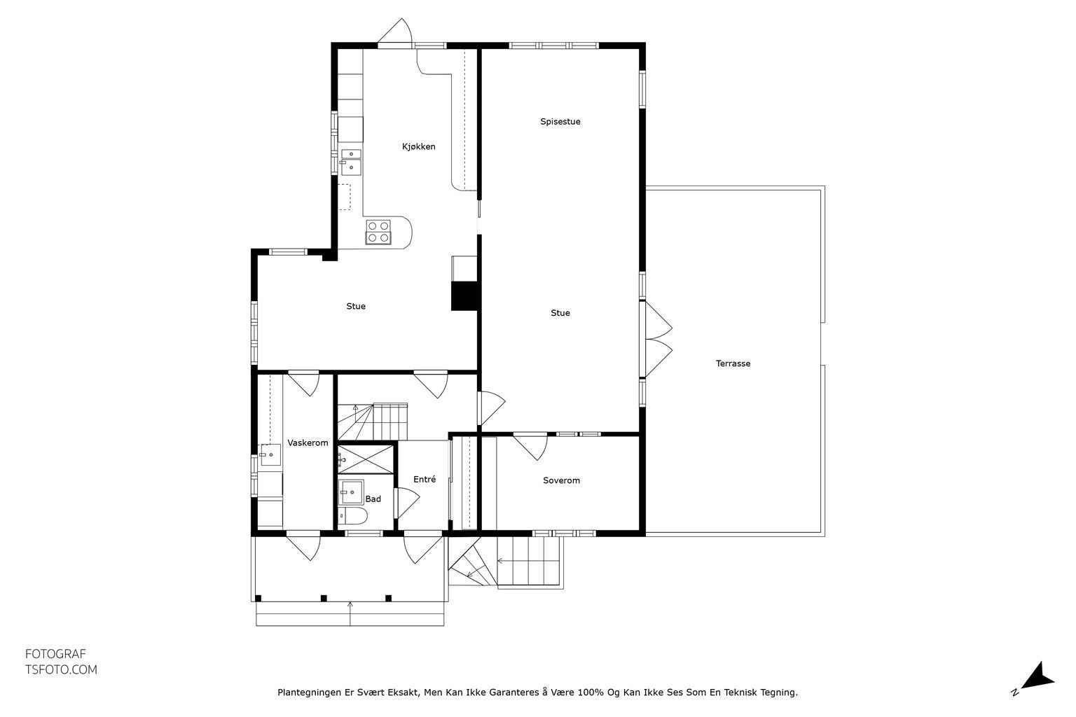 Plantegning - 1 etasje