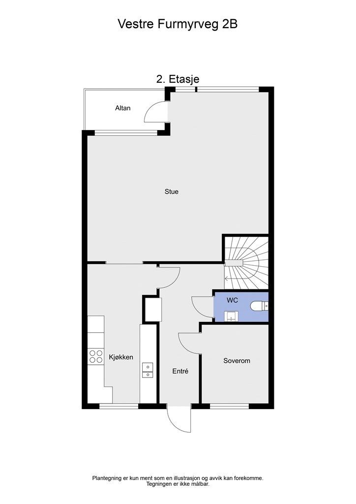 Plantegning - hovedetasje