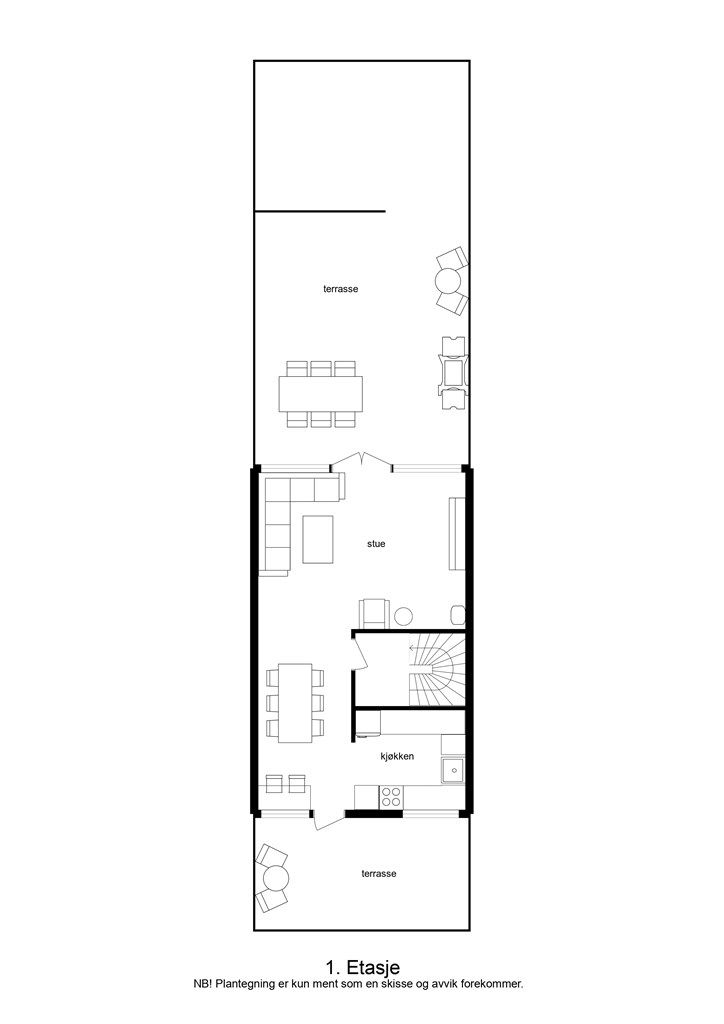 2 D plantegning 1etg