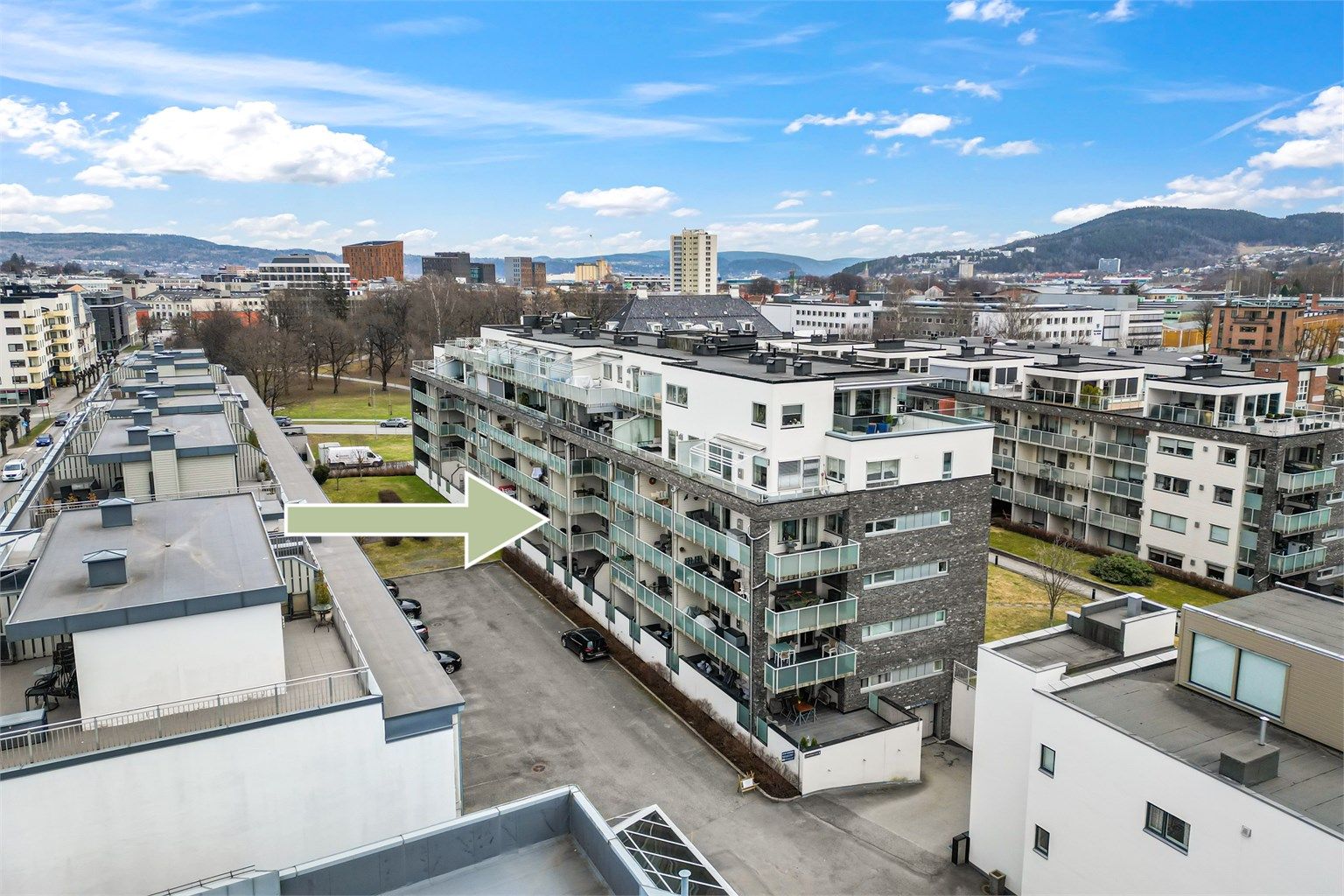 Her bor du sentralt og pendlervennlig i en rolig sidegate i Nybyen. 
Foto: Haiman Askari