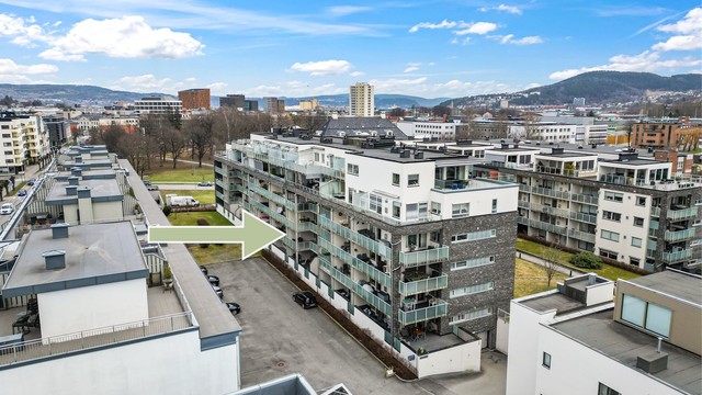 Her bor du sentralt og pendlervennlig i en rolig sidegate i Nybyen.
Foto: Haiman Askari