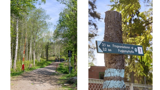 Med umiddelbar nærhet til Nordmarka er turmulighetene mange, sommer som vinter.