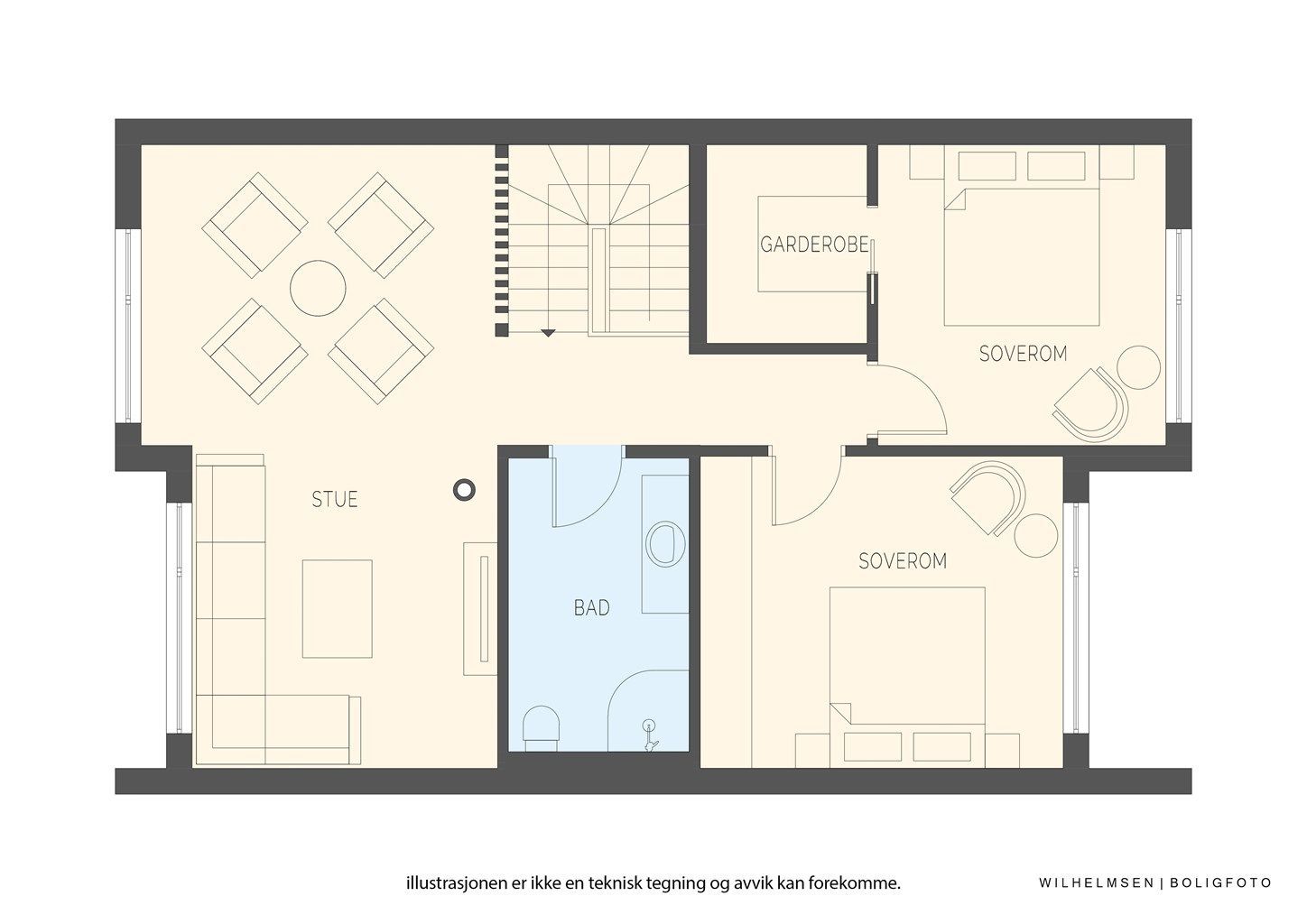 - Plantegning 2. etasje -