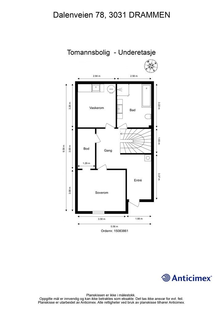 Plantegning - Underetasje