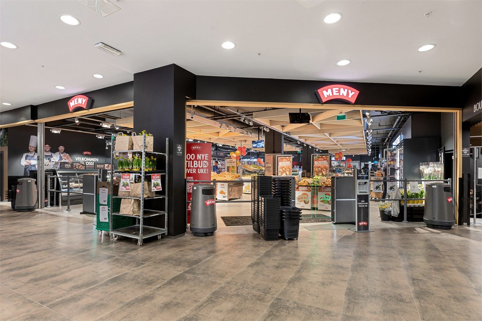 Meny på Løren Torg 