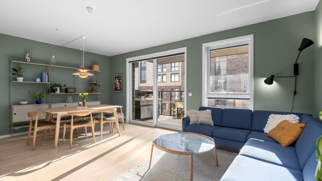 Velkommen til Frysjaveien 42F, en svært pen 3/4-roms i populære Frysjaparken