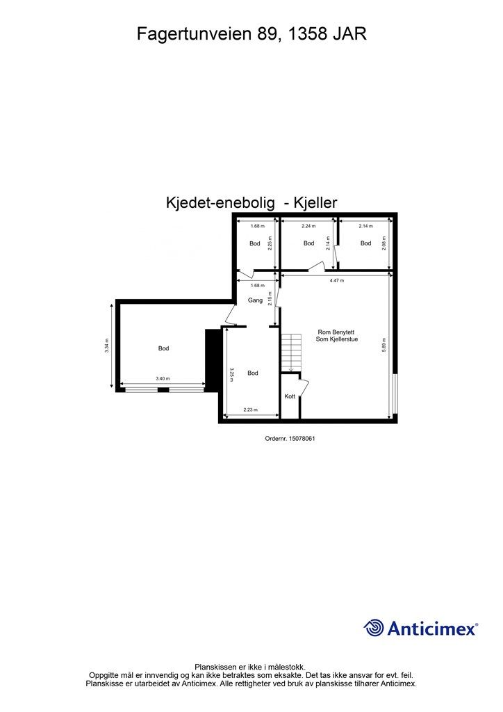 Plantegning underetasje