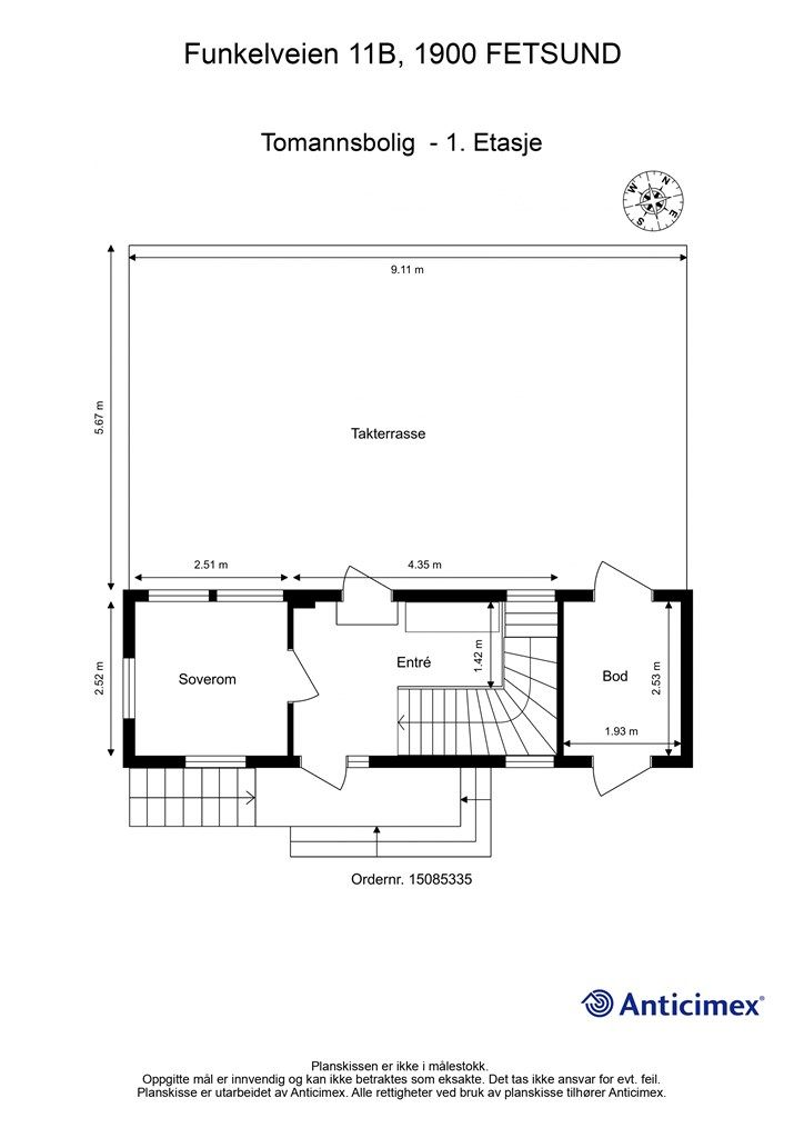 Plantegning - 1. Etasje