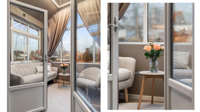 Med store vindusflater og god takhøyde - kan dette være den perfekte lesekroken eller hjemmekontoret?