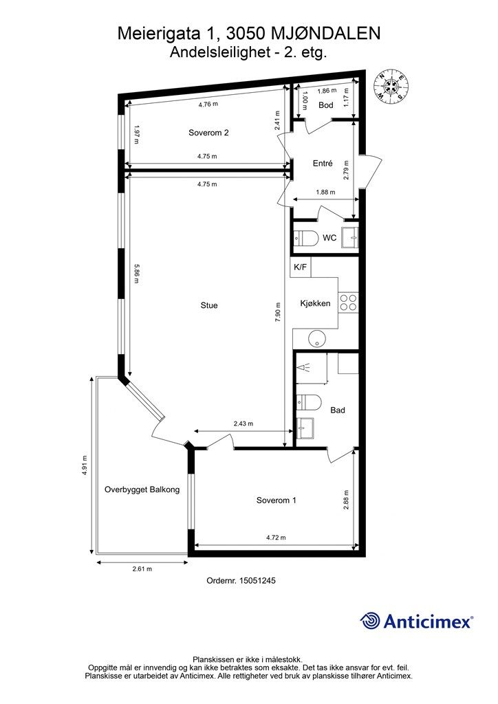 Plantegning 2. etasje