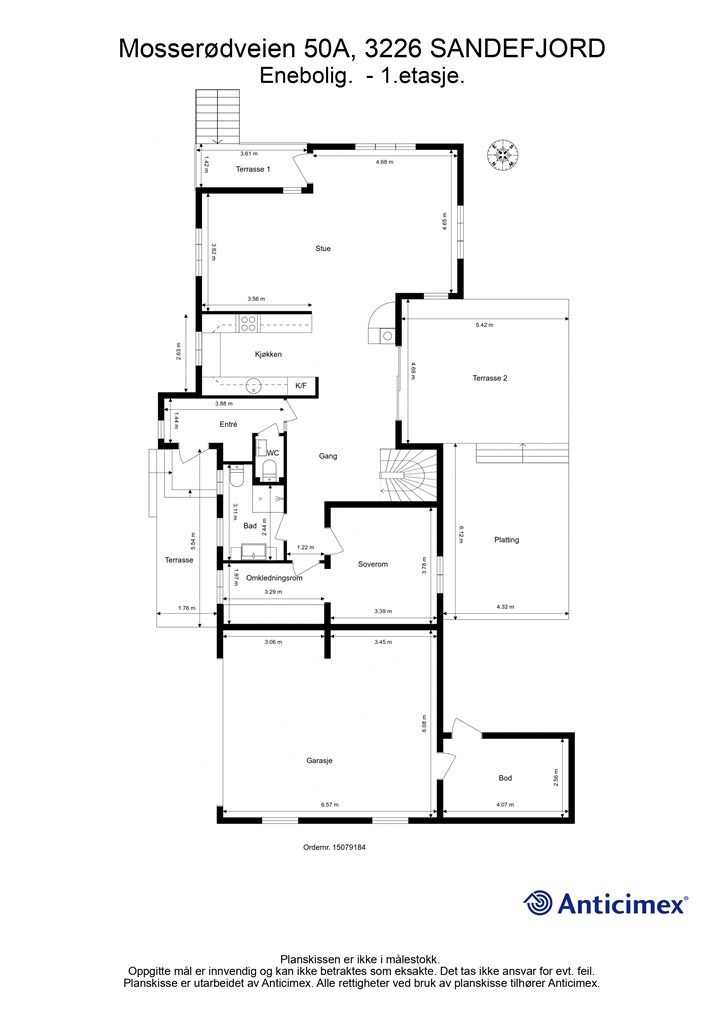 Plantegning 1 etasje
