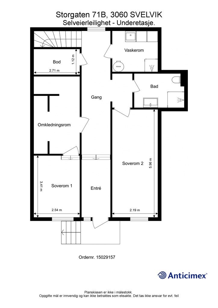 Plantegning underetasje
