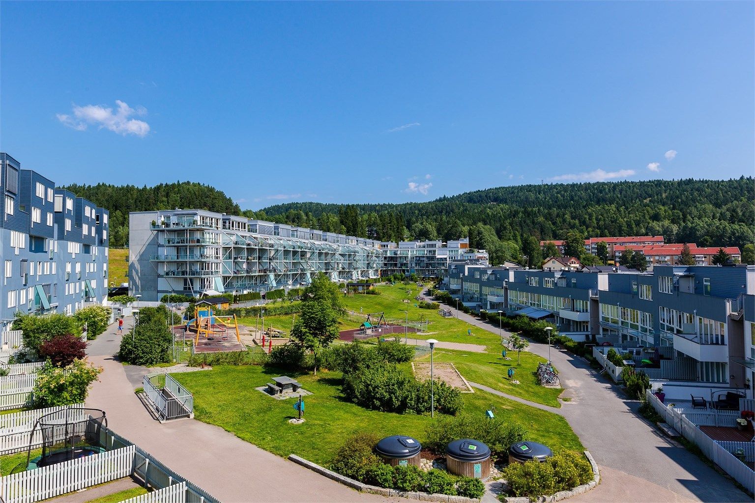 Årvollskogen er for mange en av favorittene på ÅrvollTonsenhagen - her er det et ungt, sporty og engasjert bomiljø