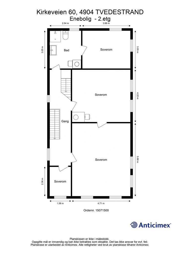 Plantegning 2. etasje