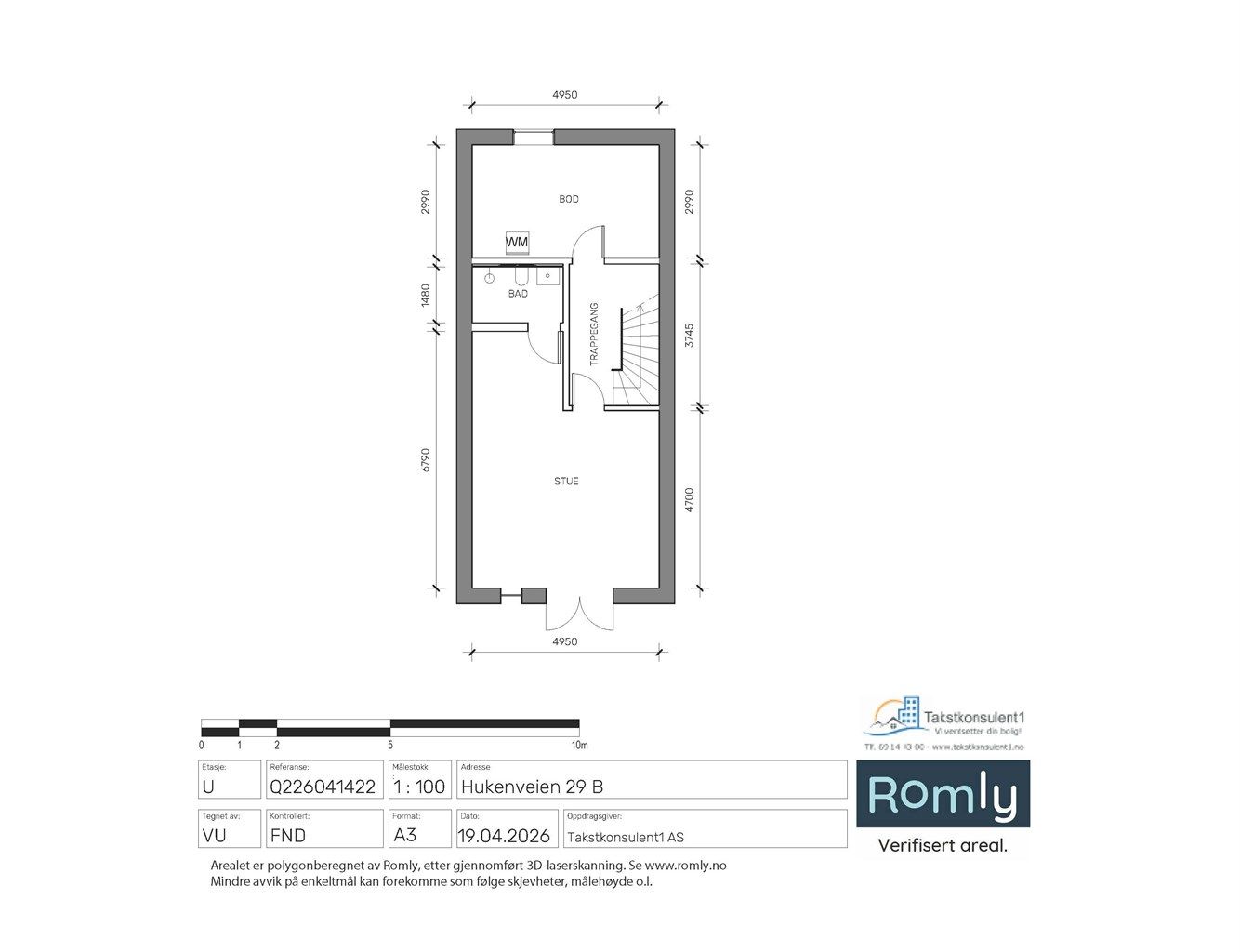 Plantegning - underetasje