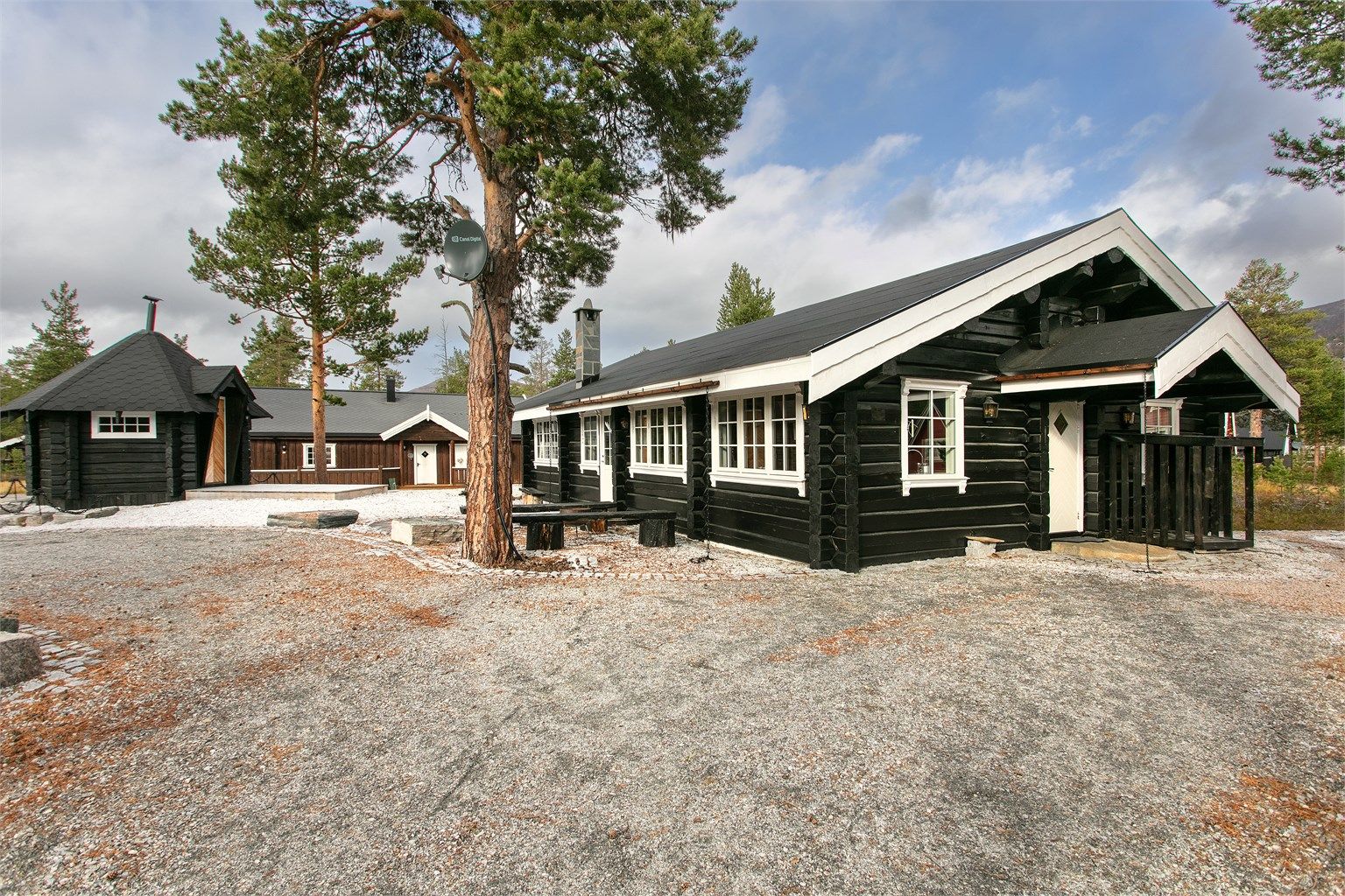 Gode parkeringsmuligheter på egen tomt