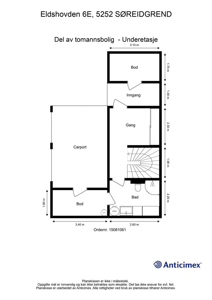 Plantegning underetasje
