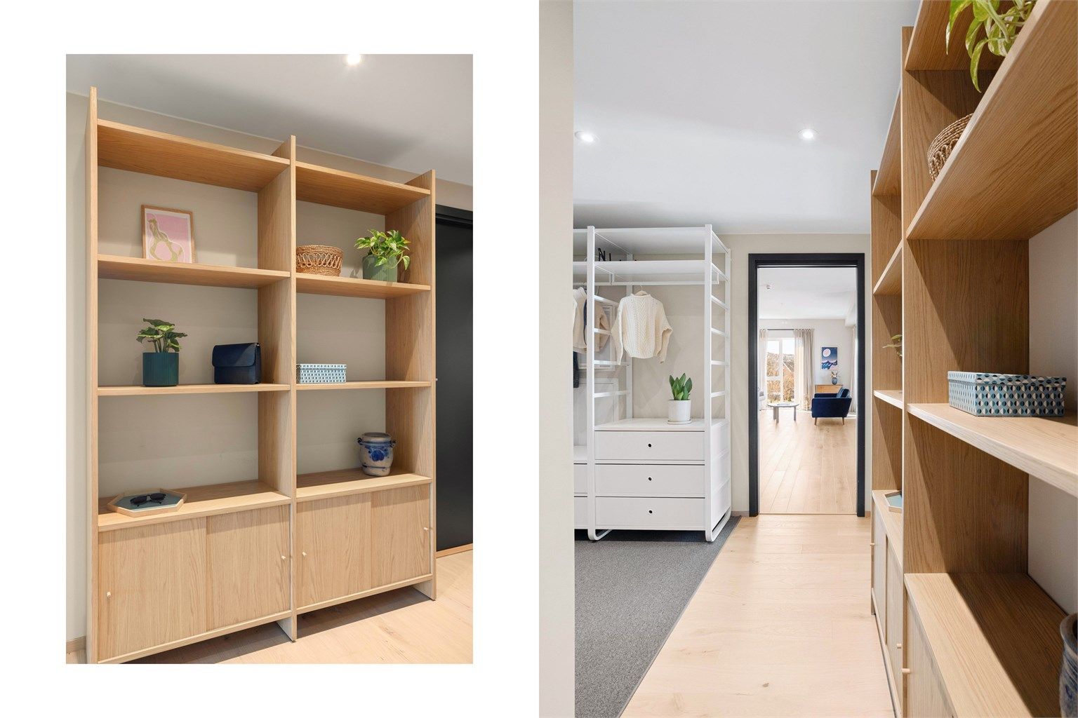 Entréen gir et godt førsteinntrykk av boligen. 