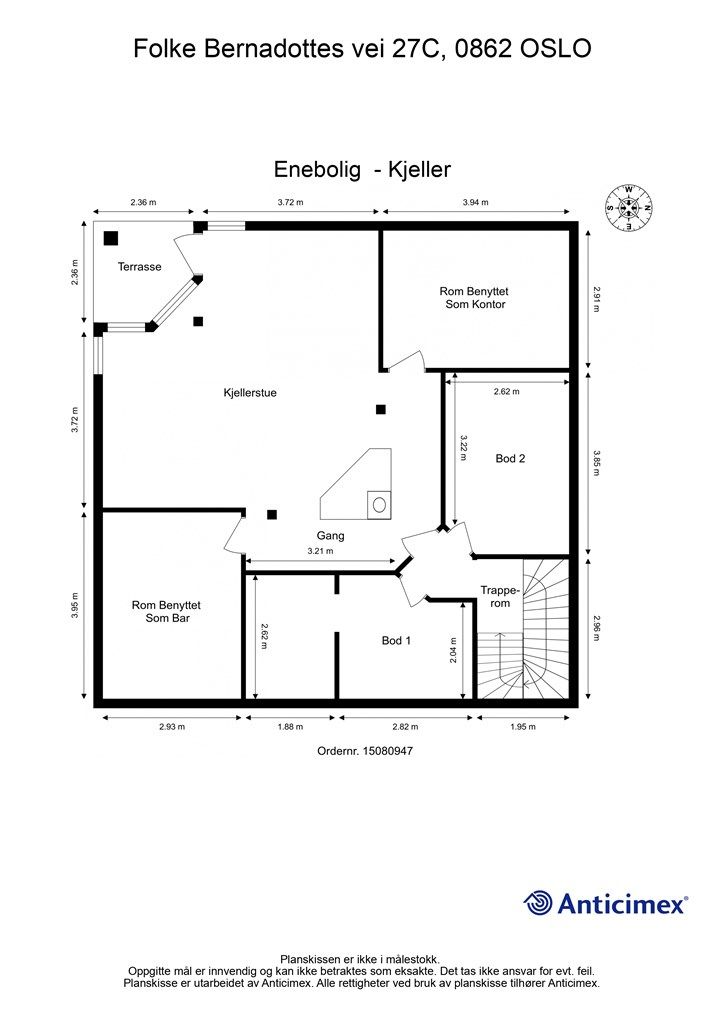 Plantegning - Kjeller