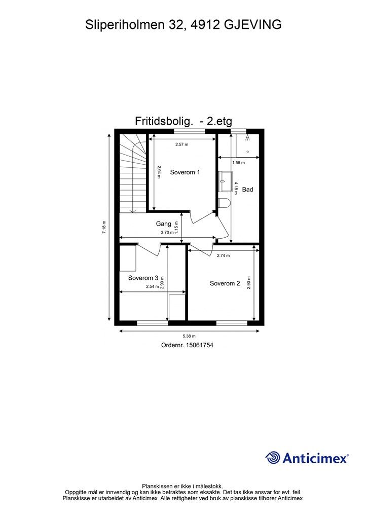 Plantegning 2. etasje