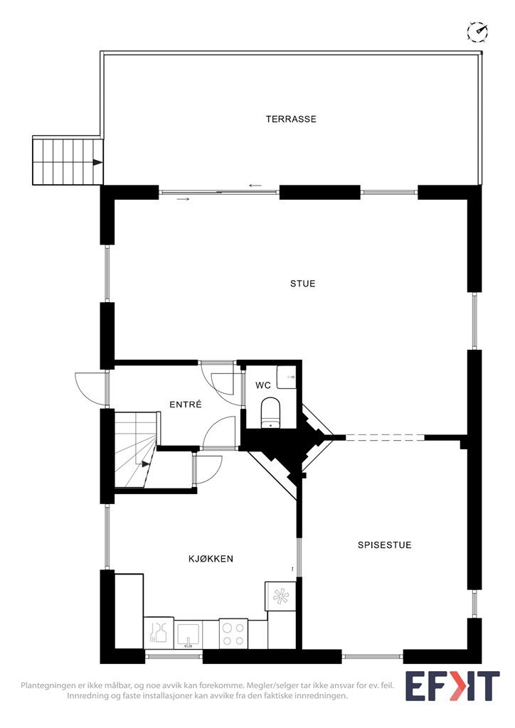 Plantegning 1. etasje. 