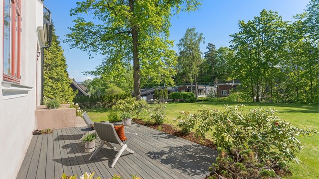 Området Lagåsen preges av lite trafikk og en fredelig atmosfære.
