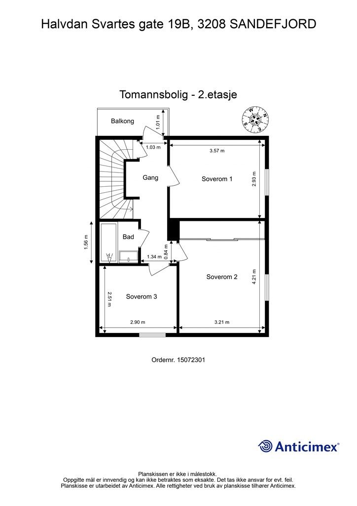 Plantegning - 2.etasje